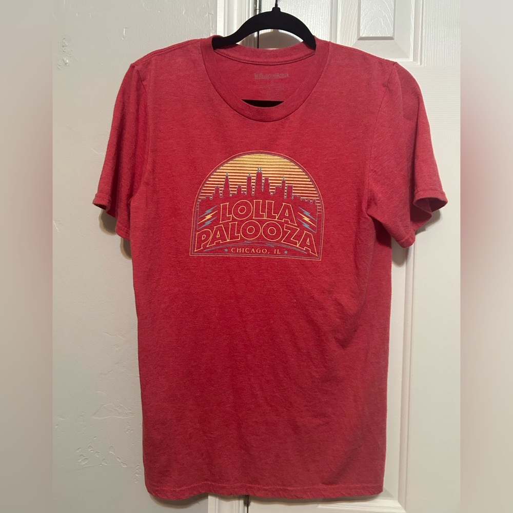 Red Lollapalooza Graphic T-Shirt